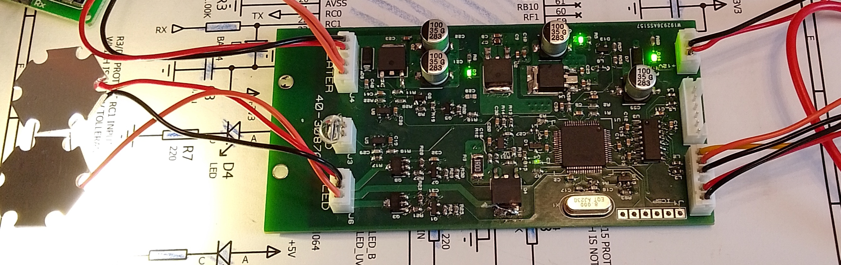 Linear LED driver with Heater Controller